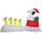 5ft. Airblown® Inflatable Snoopy in Dog Bowl Sleigh with Woodstocks